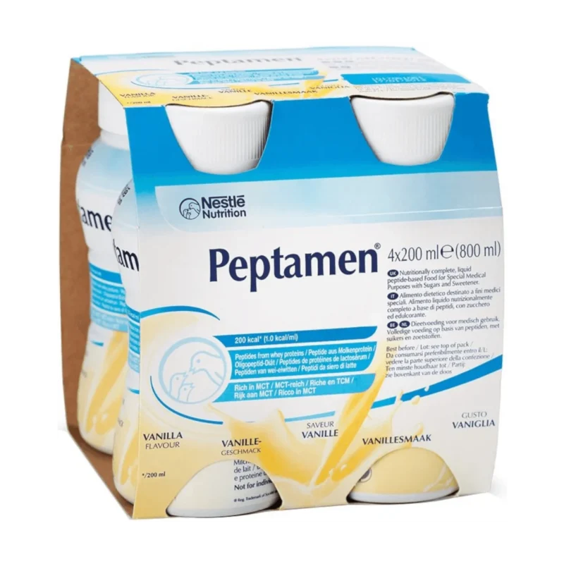 Nestlé Peptamen Vanille, 4×200 ml